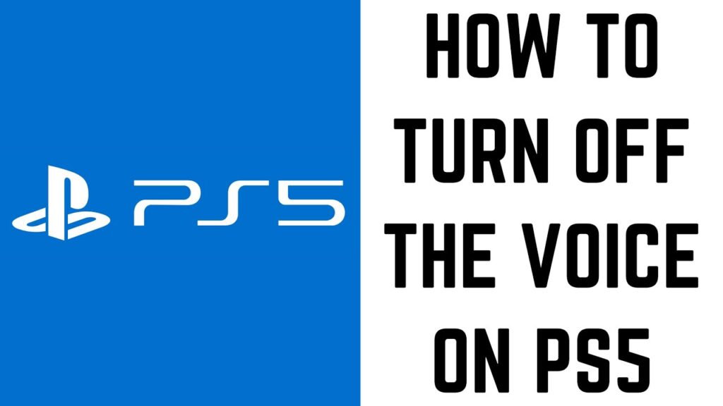 How to Turn Off Voice on PS5 With 3 Steps